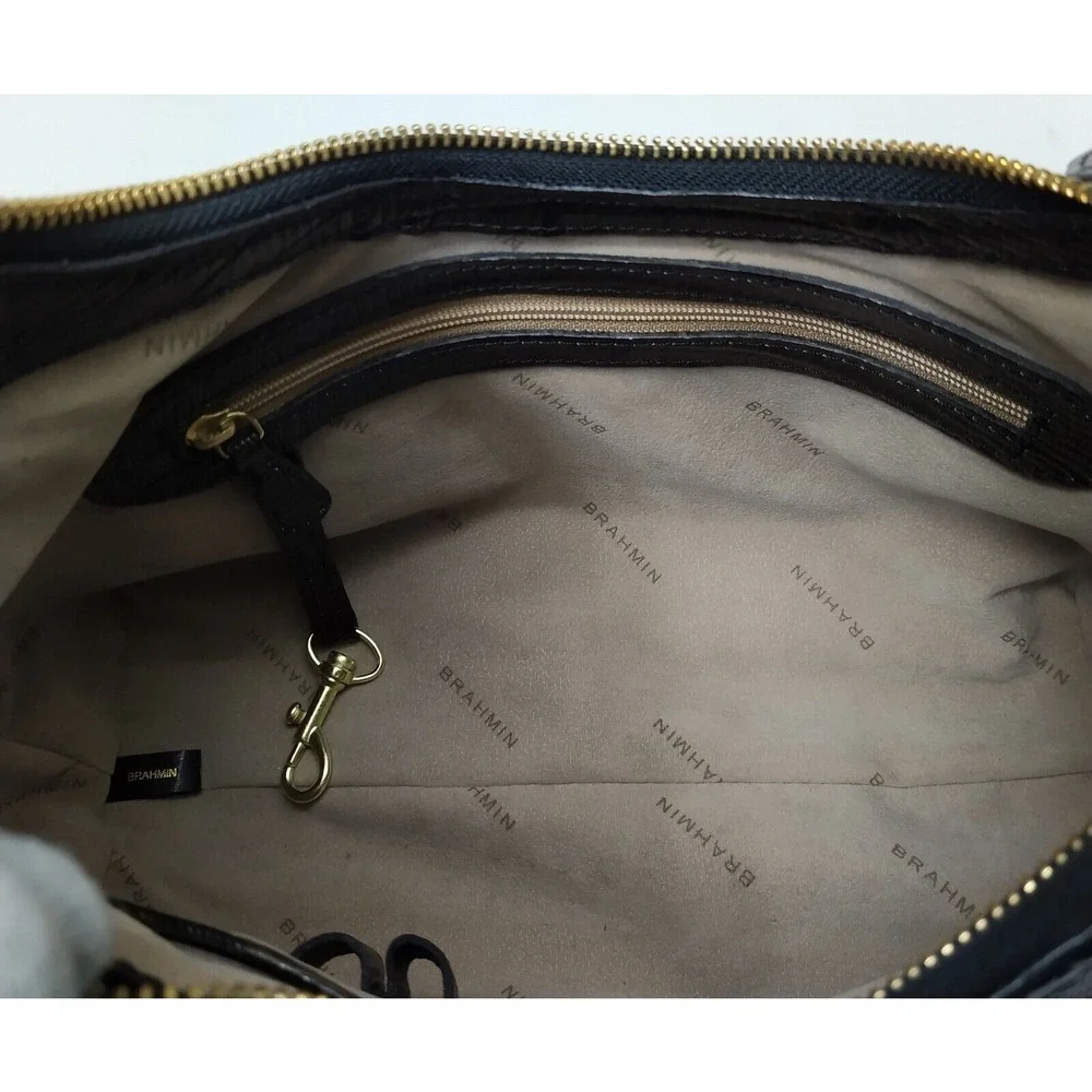 Brahmin Bekka Brown Leather Zipper Closure Hobo Shoulder Bag